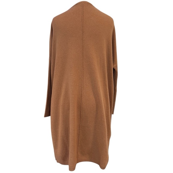 Gerard Darel Jason Sweater Dress Wool V-Neck Camel Brown Oversized Small - Picture 7 of 14